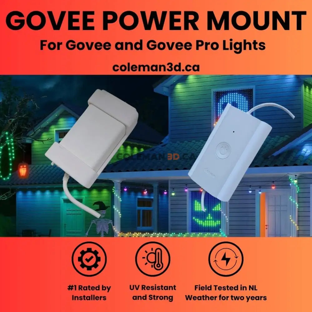 Govee non-pro and Elite Power supply and switch Mounting Kit