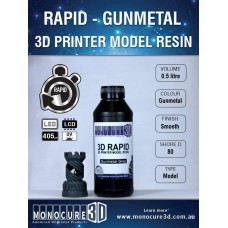 MONOCURE 3D - RAPID RESIN  0.5L (0.6KG) - GUNMETAL GREY